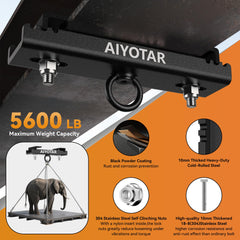 AIYOTAR close-up of textured powder-coat finish for rust resistance and durability