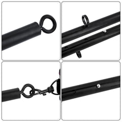 AlatinGlow adjustable bar length demonstrated with measurement markers for progressive stretching