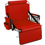 Alpcour front view open seat showing cushioning and back support for comfort