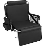 Alpcour front view seat open showing full padded comfort and stable support