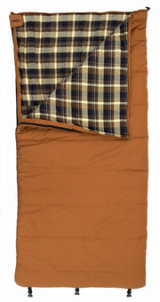 ALPS OutdoorZ Redwood front view showing spacious oversized rectangle and full-length zipper for comfort