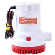 Amarine Made front view of pump showing compact housing and fast flow benefit