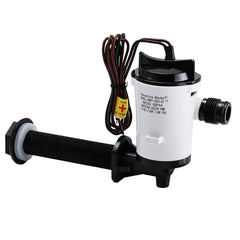 Amarine Made pump front view showing compact cartridge and benefits of efficient flow
