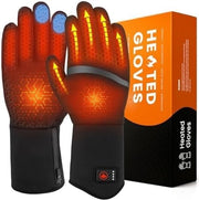 AMZYXH heated gloves front view showing waterproof outer shell and design benefits
