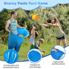 Anbanglin small pants beside large pants showing sizing options