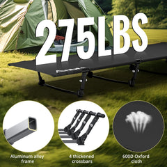 Anbte cot 7075 aluminum crossbar detail showing rigid support and strength