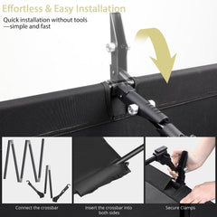 Anbte cot fully assembled demonstrating stable flat sleeping surface and comfort