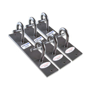 Anchor Gym core station front view showing three wall mounts and two hooks for versatile anchoring