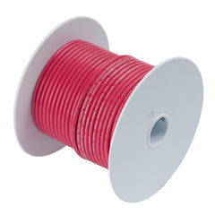 Ancor spool front view showing red 2 AWG cable and clear labeling for durable marine use