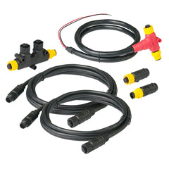 Ancor 270202 kit front view showing cables and connectors for quick marine network setup