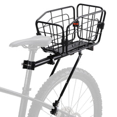 ANGGOER front view rack and basket showing cargo capacity and sturdy platform