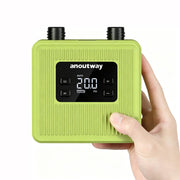 anoutway pump front view showing compact silhouette and portability benefit