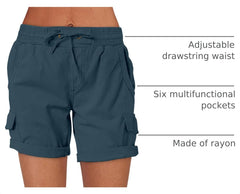 ANRABESS back pocket and elastic waist with drawstring for adjustable comfort