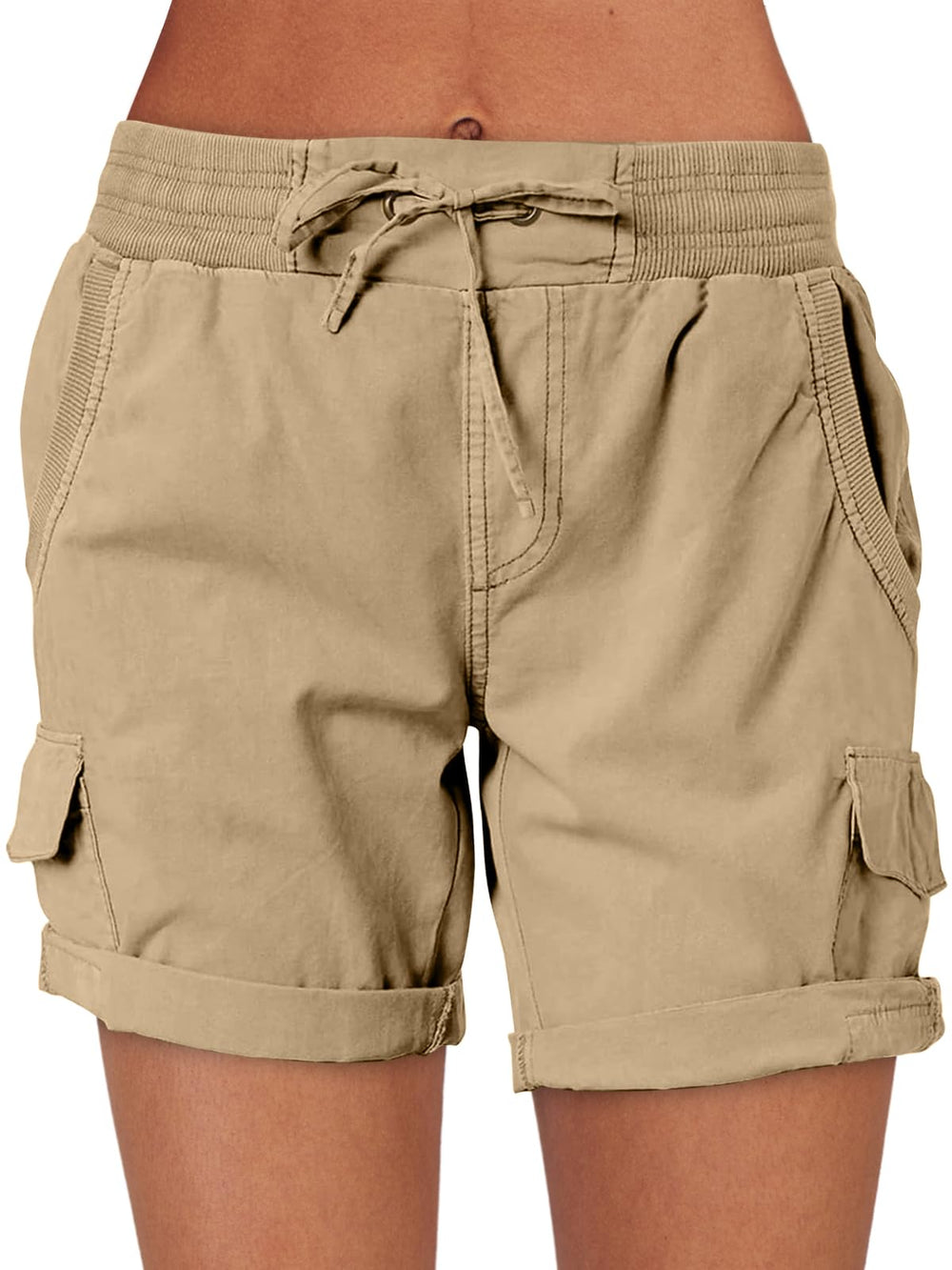 ANRABESS front view showing high waist and relaxed fit for versatile wear
