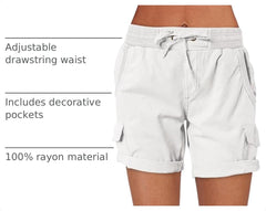 ANRABESS elastic waistband and working drawstring for adjustable comfortable fit
