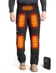 ANTARCTICA GEAR front view heated pants showing fit and pockets for warmth