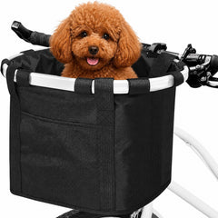 ANZOME front basket front view showing structured carrier and access — secure travel