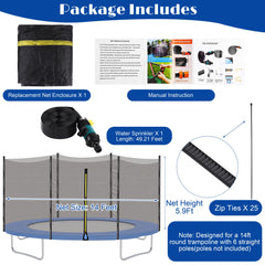 Aodaer top-mounted sprinkler detail spraying mist to cool trampoline surface