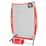 AOLIGEIJS front view of 7ft I-screen showing full protective coverage and portability