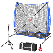 aoligeijs front view 6x6 net showing full frame and coverage for solo practice