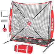 AOLIGEIJS front view of 6x6 net showing sturdy frame and full coverage benefit