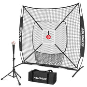 AOLIGEIJS front view of assembled net showing portability and fast setup