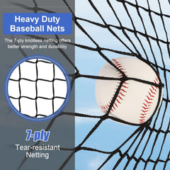 AOLIGEIJS 7-ply knotless netting close-up for durable impact resistance