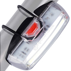 Apace Vision front view showing compact headlight and strong street visibility