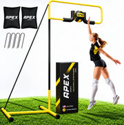 Apex Sports front view showing full spike trainer and setup benefit stability