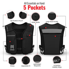 APEXOR reflective strap detail increasing nighttime visibility and safety