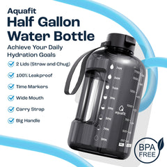AQUAFIT wide mouth and large handle for easy filling and carrying