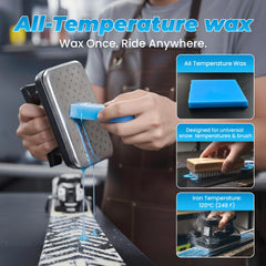 AquaJoyer all-temperature wax bar and P-TEX sticks for versatile base repairs