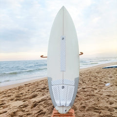 AQUBONA tail adhesive edge detail showing secure bonding and durability