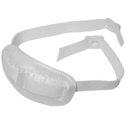 A&R Sports chin cup front view showing white foam and secure fit benefit