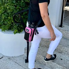 Arca padded shoulder strap and removable carry handle for versatile transport options