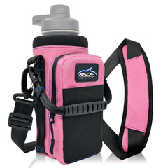 Arca front view of Sunset Pink Hydro Carrier showing pockets and handle for easy carry
