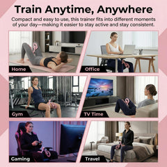 arcopik thigh trainer smart display showing reps time and calorie tracking
