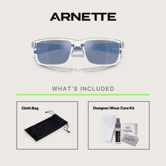 ARNETTE Mwamba accessory kit with cloth spray and screwdriver showing easy maintenance benefit