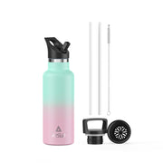 Arslo bottle front view showing brand and durable insulated design benefit