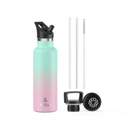 Arslo stainless steel bottle front view showing durable design and easy carry