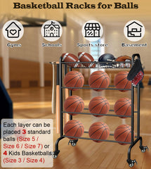 Artibear removable baskets filled with bats and balls showing versatile storage benefit