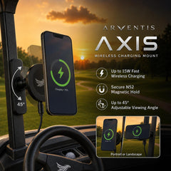 ARVENTIS AXIS magnet close-up showing secure hold and reliable charging