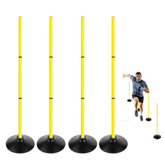 ASENVER front view of full kit showing poles ladder cones and practical portability