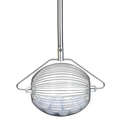 ASENVER front view of ball picker showing basket and upright pole for effortless collection
