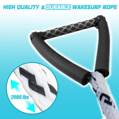 ASVAEVAS close-up of 10-inch EVA handle showing non-slip grip for secure hold