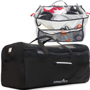 Athletico front view duffel showing large capacity and easy access
