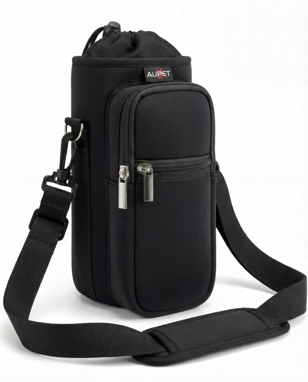 AUPET front view of 64oz sling showing fit and protection