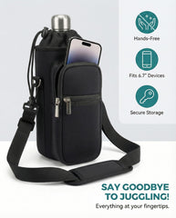 AUPET close-up of side zip pocket holding phone securely