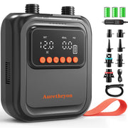 Aurethryon front view of pump showing controls and portability benefit