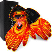 Autocastle front view showing gloves and battery for quick identification and warmth
